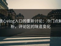 糖心vlog入口的重新讨论：冷门点解析，评论区的味道变化