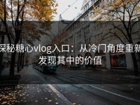 探秘糖心vlog入口：从冷门角度重新发现其中的价值