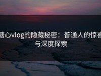 糖心vlog的隐藏秘密：普通人的惊喜与深度探索