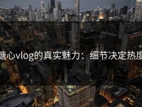 糖心vlog的真实魅力：细节决定热度