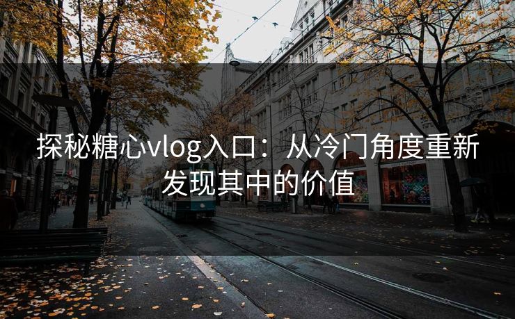 探秘糖心vlog入口：从冷门角度重新发现其中的价值