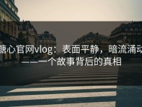 糖心官网vlog：表面平静，暗流涌动——一个故事背后的真相