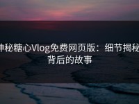 神秘糖心Vlog免费网页版：细节揭秘，背后的故事