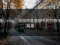 糖心vlog：悄悄带来意想不到的情绪高潮