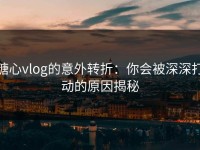 糖心vlog的意外转折：你会被深深打动的原因揭秘