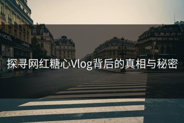 探寻网红糖心Vlog背后的真相与秘密