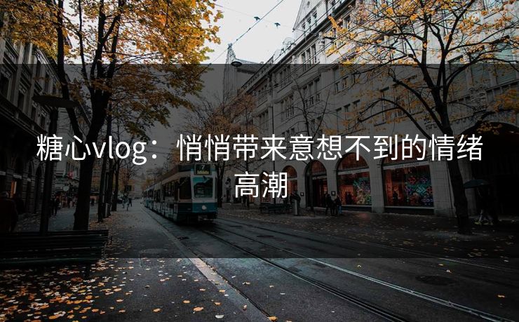 糖心vlog：悄悄带来意想不到的情绪高潮
