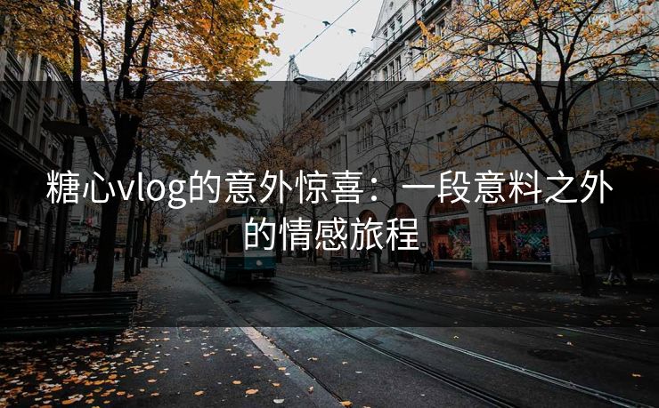 糖心vlog的意外惊喜:一段意料之外的情感旅程 糖心vlog的意外惊喜:一段意料之外的情感旅程